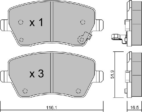 Blue Print ADK84236 - FDB4069 BREMŽU