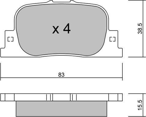 Kavo Parts KBP-9069 - Bremžu uzliku
