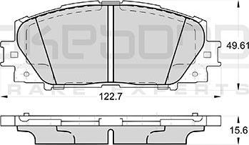 Maxgear 19-2896 - Bremžu uzliku kompl