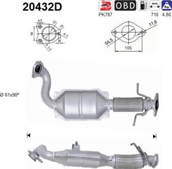 AS 20432D - KATALIZATORS 20432D