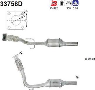 AS 33758D - KATALIZATORS 33758D