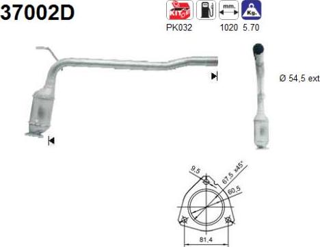 AS 37002D - KATALIZATORS 37002D