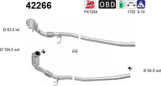 AS 42266 - KATALIZATORS 42266