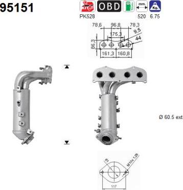 AS 95151 - KATALIZATORS 95151