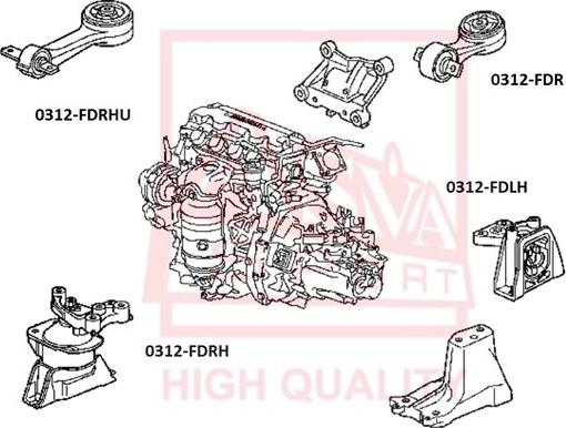 ASVA 0312-FDR - 50890-SNA-A81 SPILVENS 0312-FDR