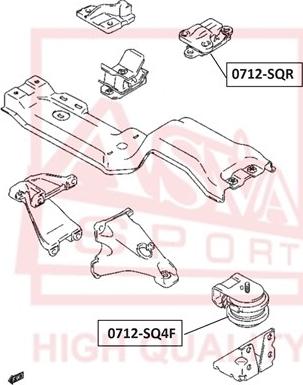 ASVA 0712-SQR - 11710-77E11 SPILVENS 0712-SQR