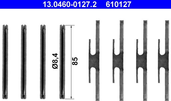 ATE 13-0460-0127-2 - Piederumu komplekts, Disku