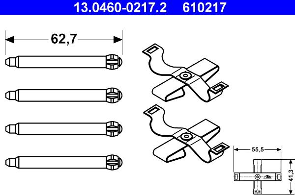 ATE 13-0460-0217-2 - Piederumu komplekts, Disku
