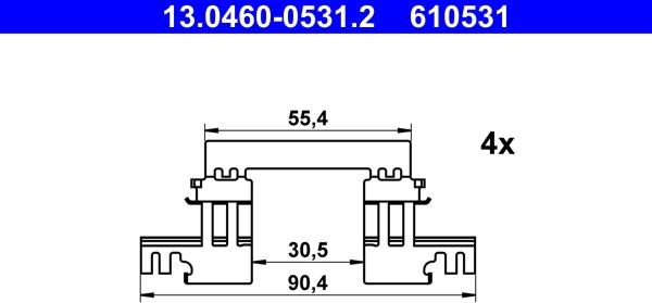 ATE 13.0460-0531.2 - Piederumu