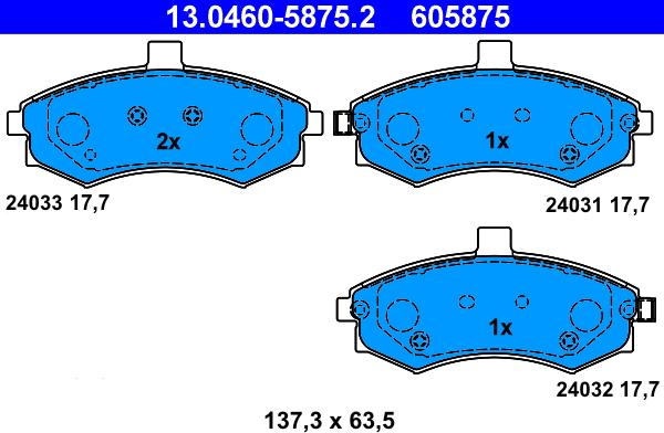 ATE 13.0460-5875.2 - Bremžu