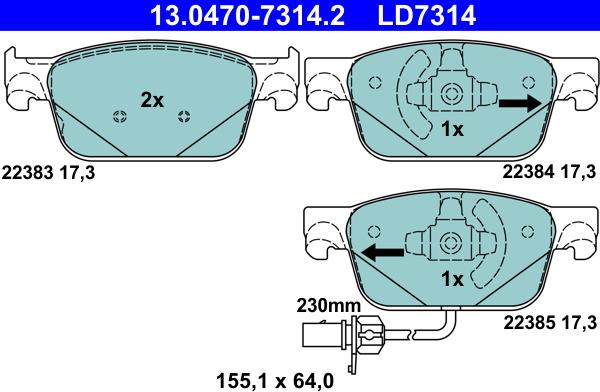 Kamoka JQ101448 - Bremžu uzliku kompl
