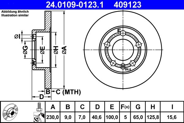 Denckermann B130200 - Bremžu diski