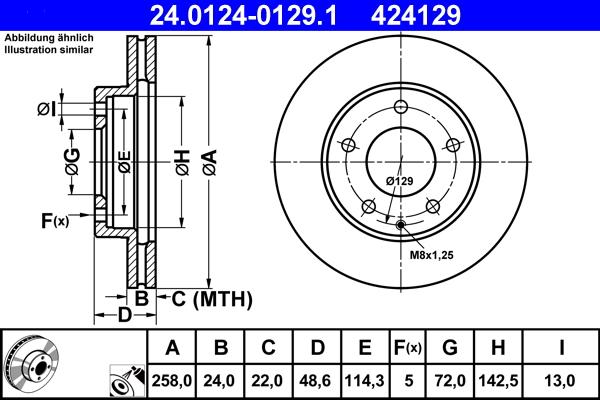 ATE 24.0124-0129.1 - Auto