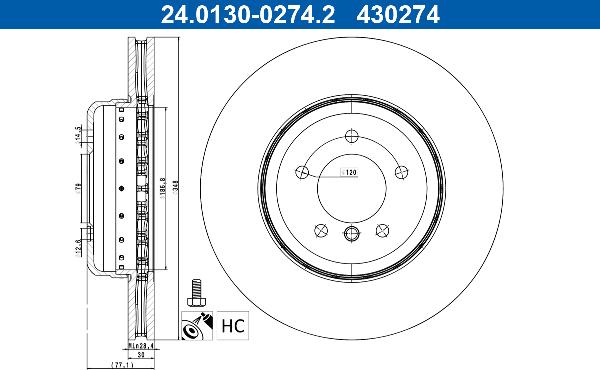ATE 24.0130-0274.2 - Auto