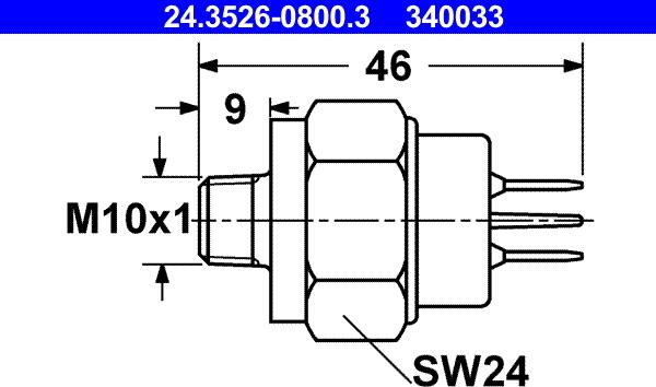 ATE 24.3526-0800.3 - Bremžu