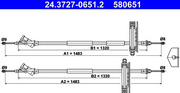 ATE 24.3727-0651.2 - Auto