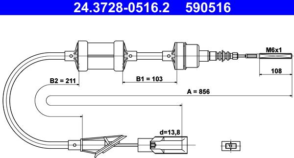 ATE 24-3728-0516-2 - Trose, Sajūga pievads