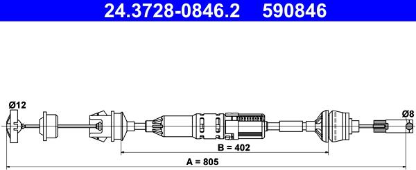 ATE 24-3728-0846-2 - SAJŪGA TROSE 24
