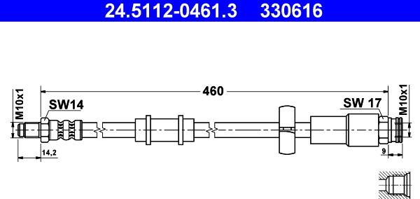 ATE 24.5112-0461.3 - Auto