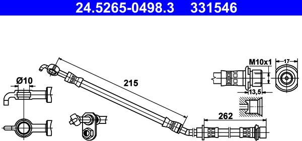ATE 24.5265-0498.3 - Bremžu