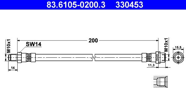 ATE 83-6105-0200-3 - Auto Part