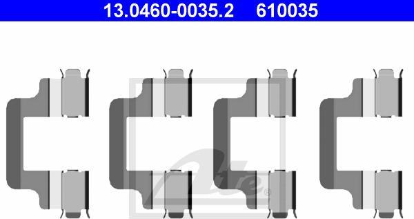 ATE 13-0460-0035-2 - Piederumu komplekts, Disku