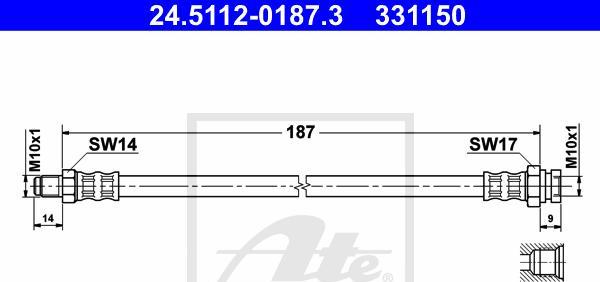 ATE 24.5112-0187.3 - Auto