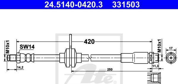 ATE 24.5140-0420.3 - Auto