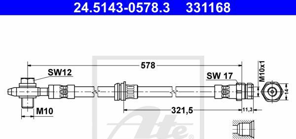 ATE 24.5143-0578.3 - Auto