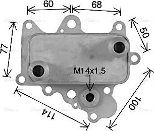 AVA AL3152 - Eļļas radiators, Motoreļļa