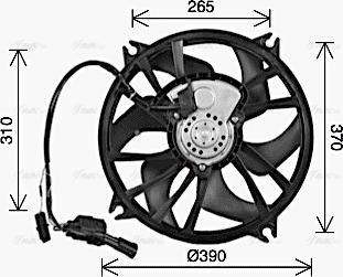 AVA CN7556 - Ventilators, Motora dzesēšanas