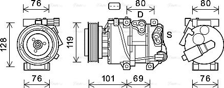 AVA KAK279 - Auto Part