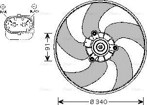 AVA PE7522 - Ventilators, Motora dzesēšanas