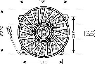 AVA PE7535 - Ventilators, Motora dzesēšanas