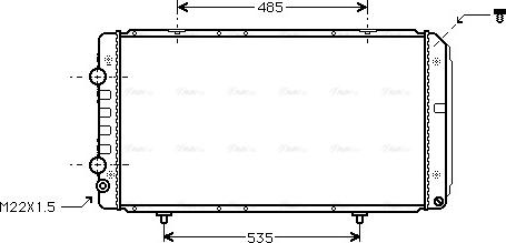 AVA PEA2146 - Radiators, Motora dzesēšanas
