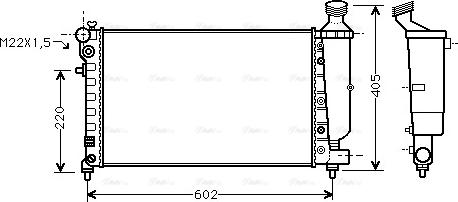 AVA PEA2216 - Radiators, Motora dzesēšanas