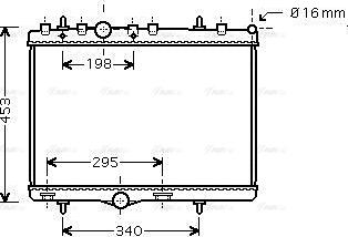 AVA PEA2255 - Radiators, Motora dzesēšanas