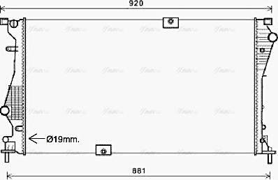 AVA RTA2601 - Radiators, Motora dzesēšanas