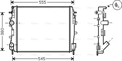 AVA RTA2325 - Radiators, Motora dzesēšanas