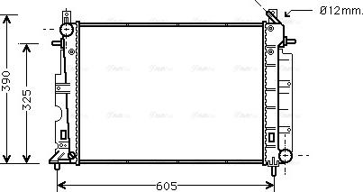 AVA SB2026 - Radiators, Motora dzesēšanas