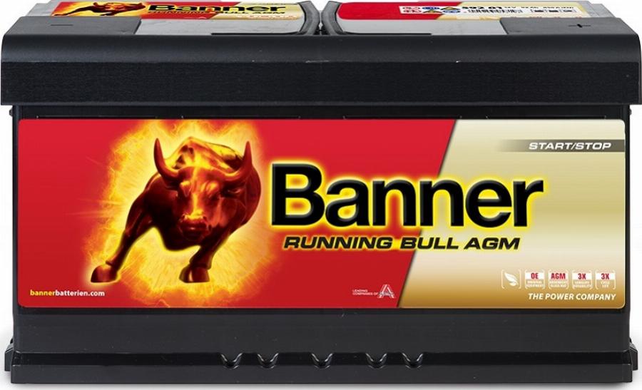 BANNER 016595010101 - Startera akumulatoru baterija