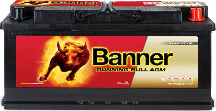 BANNER 016605010101 - Startera akumulatoru baterija