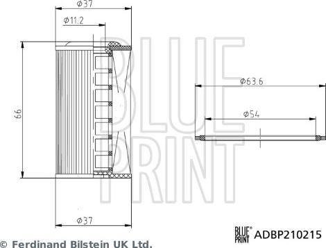 Blue Print ADBP210215 - KĀRBAS FILTRS