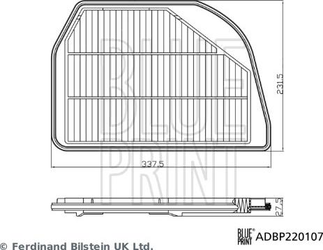 Blue Print ADBP220107 - GAISA FILTRS