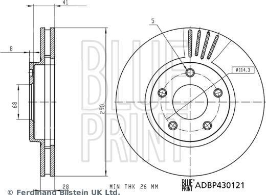 Blue Print ADBP430121 - Auto Part