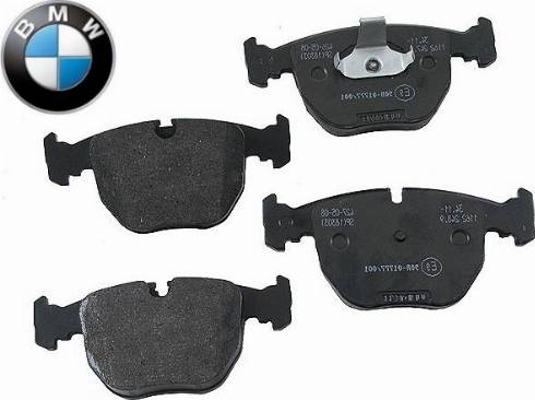 BMW 34116761252 - Bremžu uzliku kompl