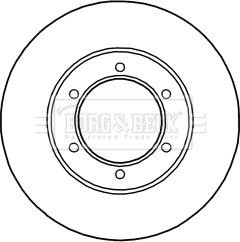 Blue Print ADT343251 - BREMŽU DISKS