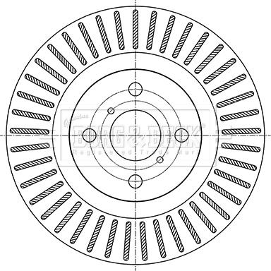Blue Print ADT343309 - BREMŽU DISKS