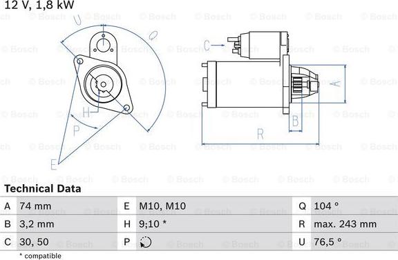 BOSCH 0 986 018 680 -