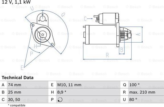 BOSCH 0 986 021 550 -